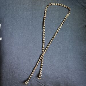 Seed Bead Lariat Necklace